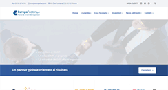 Desktop Screenshot of europafactor.it